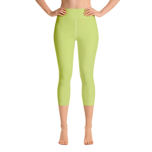 Yoga Capri Leggings - Key Lime - Green Cross Clothing,  - Apparel, Clothing, T-shirts, Accessories, Wristbands, Green Cross Clothing - GreenCrossClothing.co, Green Cross Clothing - GreenCrossClothing.co