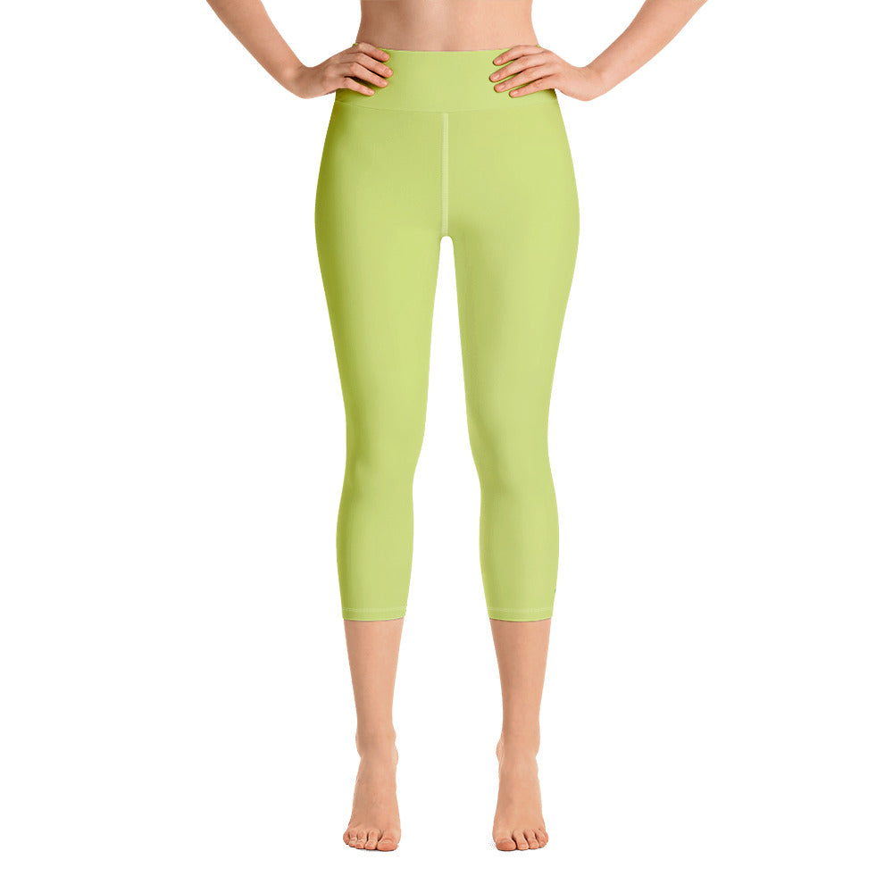 Yoga Capri Leggings - Key Lime - Green Cross Clothing,  - Apparel, Clothing, T-shirts, Accessories, Wristbands, Green Cross Clothing - GreenCrossClothing.co, Green Cross Clothing - GreenCrossClothing.co