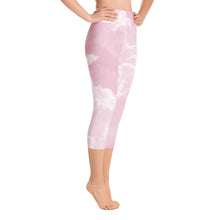 Load image into Gallery viewer, Yoga Capri Leggings - Pink Clouds - Green Cross Clothing,  - Apparel, Clothing, T-shirts, Accessories, Wristbands, Green Cross Clothing - GreenCrossClothing.co, Green Cross Clothing - GreenCrossClothing.co