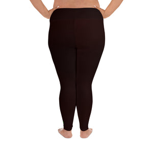 Plus Size Leggings - Blood Orange II - Green Cross Clothing,  - Apparel, Clothing, T-shirts, Accessories, Wristbands, Green Cross Clothing - GreenCrossClothing.co, Green Cross Clothing - GreenCrossClothing.co