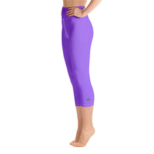 Load image into Gallery viewer, Yoga Capri Leggings - Ultraviolet - Green Cross Clothing,  - Apparel, Clothing, T-shirts, Accessories, Wristbands, Green Cross Clothing - GreenCrossClothing.co, Green Cross Clothing - GreenCrossClothing.co