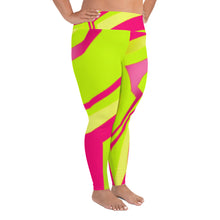 Load image into Gallery viewer, Plus Size Leggings - Neon - Green Cross Clothing,  - Apparel, Clothing, T-shirts, Accessories, Wristbands, Green Cross Clothing - GreenCrossClothing.co, Green Cross Clothing - GreenCrossClothing.co