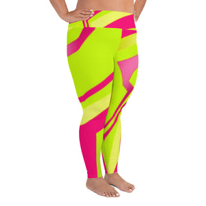 Plus Size Leggings - Neon - Green Cross Clothing,  - Apparel, Clothing, T-shirts, Accessories, Wristbands, Green Cross Clothing - GreenCrossClothing.co, Green Cross Clothing - GreenCrossClothing.co