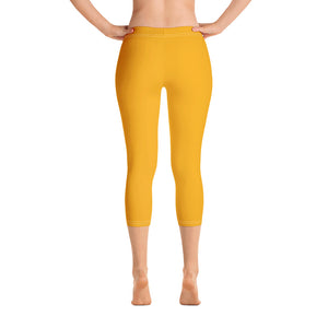 Capri Leggings - Tangerine - Green Cross Clothing,  - Apparel, Clothing, T-shirts, Accessories, Wristbands, Green Cross Clothing - GreenCrossClothing.co, Green Cross Clothing - GreenCrossClothing.co