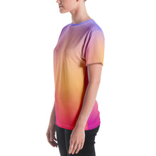 Load image into Gallery viewer, Women&#39;s T-shirt - Periwinkle, Peach, &amp; Magenta - Green Cross Clothing,  - Apparel, Clothing, T-shirts, Accessories, Wristbands, Green Cross Clothing - GreenCrossClothing.co, Green Cross Clothing - GreenCrossClothing.co