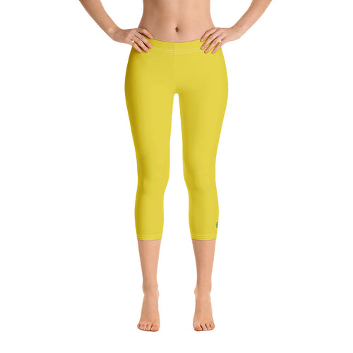 Capri Leggings - Meyer Lemon II - Green Cross Clothing,  - Apparel, Clothing, T-shirts, Accessories, Wristbands, Green Cross Clothing - GreenCrossClothing.co, Green Cross Clothing - GreenCrossClothing.co