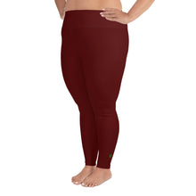 Load image into Gallery viewer, Plus Size Leggings - Pomegranate II - Green Cross Clothing,  - Apparel, Clothing, T-shirts, Accessories, Wristbands, Green Cross Clothing - GreenCrossClothing.co, Green Cross Clothing - GreenCrossClothing.co