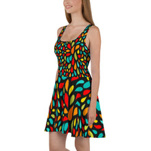 Load image into Gallery viewer, Skater Dress - Colorful Drops - Green Cross Clothing,  - Apparel, Clothing, T-shirts, Accessories, Wristbands, Green Cross Clothing - GreenCrossClothing.co, Green Cross Clothing - GreenCrossClothing.co