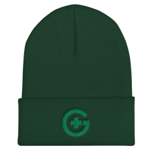 Load image into Gallery viewer, Embroidered Cuffed Beanie - Green Cross - Green Cross Clothing, Green Cross Beanie - Apparel, Clothing, T-shirts, Accessories, Wristbands, Green Cross Clothing - GreenCrossClothing.co, Green Cross Clothing - GreenCrossClothing.co