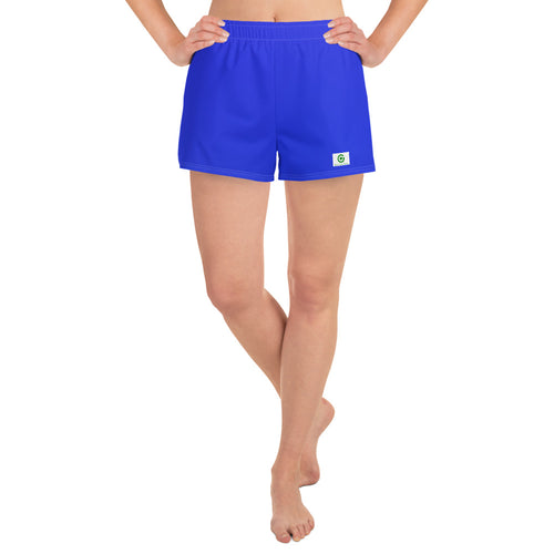 Women's Athletic Shorts - Earth Blue - Green Cross Clothing,  - Apparel, Clothing, T-shirts, Accessories, Wristbands, Green Cross Clothing - GreenCrossClothing.co, Green Cross Clothing - GreenCrossClothing.co