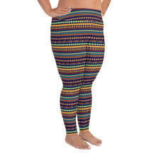 Load image into Gallery viewer, Plus Size Leggings - Tribe - Green Cross Clothing,  - Apparel, Clothing, T-shirts, Accessories, Wristbands, Green Cross Clothing - GreenCrossClothing.co, Green Cross Clothing - GreenCrossClothing.co