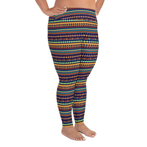 Plus Size Leggings - Tribe - Green Cross Clothing,  - Apparel, Clothing, T-shirts, Accessories, Wristbands, Green Cross Clothing - GreenCrossClothing.co, Green Cross Clothing - GreenCrossClothing.co