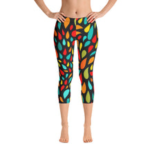 Load image into Gallery viewer, Capri Leggings - Colorful Drops - Green Cross Clothing,  - Apparel, Clothing, T-shirts, Accessories, Wristbands, Green Cross Clothing - GreenCrossClothing.co, Green Cross Clothing - GreenCrossClothing.co