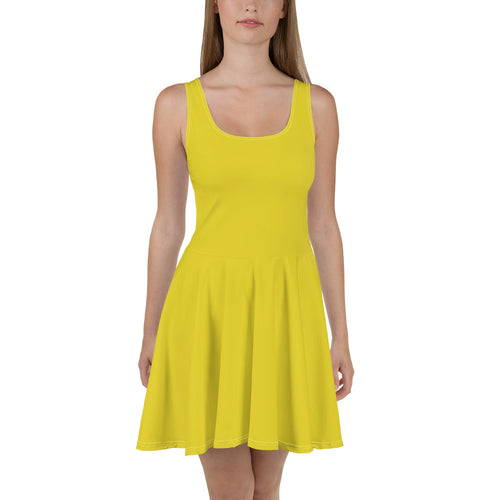 Skater Dress - Meyer Lemon II - Green Cross Clothing,  - Apparel, Clothing, T-shirts, Accessories, Wristbands, Green Cross Clothing - GreenCrossClothing.co, Green Cross Clothing - GreenCrossClothing.co