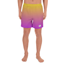 Load image into Gallery viewer, Men&#39;s Athletic Shorts - Yellow &amp; Purple - Green Cross Clothing,  - Apparel, Clothing, T-shirts, Accessories, Wristbands, Green Cross Clothing - GreenCrossClothing.co, Green Cross Clothing - GreenCrossClothing.co