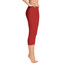 Load image into Gallery viewer, Capri Leggings - Pomegranate - Green Cross Clothing,  - Apparel, Clothing, T-shirts, Accessories, Wristbands, Green Cross Clothing - GreenCrossClothing.co, Green Cross Clothing - GreenCrossClothing.co