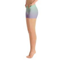 Load image into Gallery viewer, Legging Shorts - Lilac &amp; Mint - Green Cross Clothing,  - Apparel, Clothing, T-shirts, Accessories, Wristbands, Green Cross Clothing - GreenCrossClothing.co, Green Cross Clothing - GreenCrossClothing.co