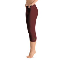 Load image into Gallery viewer, Capri Leggings - Pomegranate II - Green Cross Clothing,  - Apparel, Clothing, T-shirts, Accessories, Wristbands, Green Cross Clothing - GreenCrossClothing.co, Green Cross Clothing - GreenCrossClothing.co