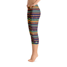 Load image into Gallery viewer, Capri Leggings - Tribe - Green Cross Clothing,  - Apparel, Clothing, T-shirts, Accessories, Wristbands, Green Cross Clothing - GreenCrossClothing.co, Green Cross Clothing - GreenCrossClothing.co