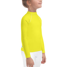 Load image into Gallery viewer, Kids Girls&#39; Sun &amp; Rash Guard - Meyer Lemon - Green Cross Clothing,  - Apparel, Clothing, T-shirts, Accessories, Wristbands, Green Cross Clothing - GreenCrossClothing.co, Green Cross Clothing - GreenCrossClothing.co