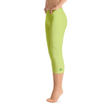 Load image into Gallery viewer, Capri Leggings - Key Lime - Green Cross Clothing,  - Apparel, Clothing, T-shirts, Accessories, Wristbands, Green Cross Clothing - GreenCrossClothing.co, Green Cross Clothing - GreenCrossClothing.co