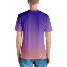 Load image into Gallery viewer, Men&#39;s T-shirt - Purple &amp; Peach - Green Cross Clothing,  - Apparel, Clothing, T-shirts, Accessories, Wristbands, Green Cross Clothing - GreenCrossClothing.co, Green Cross Clothing - GreenCrossClothing.co