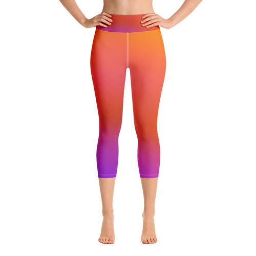 Yoga Capri Leggings - Candle Light - Green Cross Clothing,  - Apparel, Clothing, T-shirts, Accessories, Wristbands, Green Cross Clothing - GreenCrossClothing.co, Green Cross Clothing - GreenCrossClothing.co