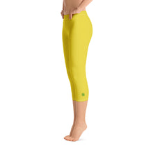 Load image into Gallery viewer, Capri Leggings - Meyer Lemon II - Green Cross Clothing,  - Apparel, Clothing, T-shirts, Accessories, Wristbands, Green Cross Clothing - GreenCrossClothing.co, Green Cross Clothing - GreenCrossClothing.co
